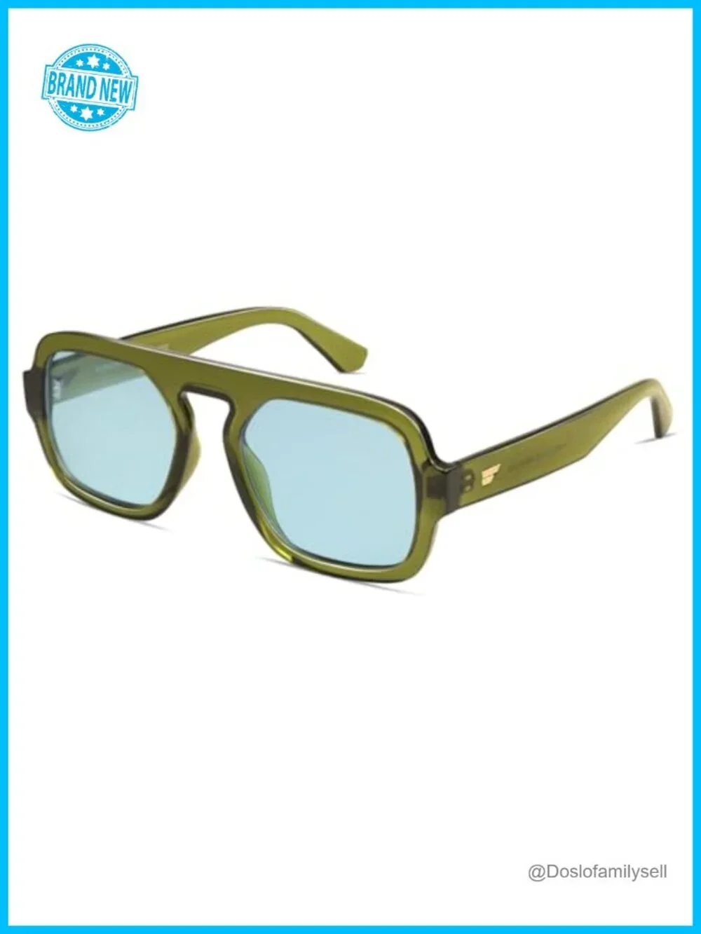 Retro Square Aviator Sunglasses Women Men UV400 Protection Fashion Shades